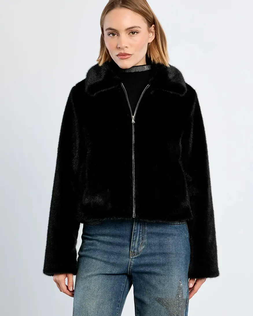 Molly Bracken Audrey Faux Fur Jacket