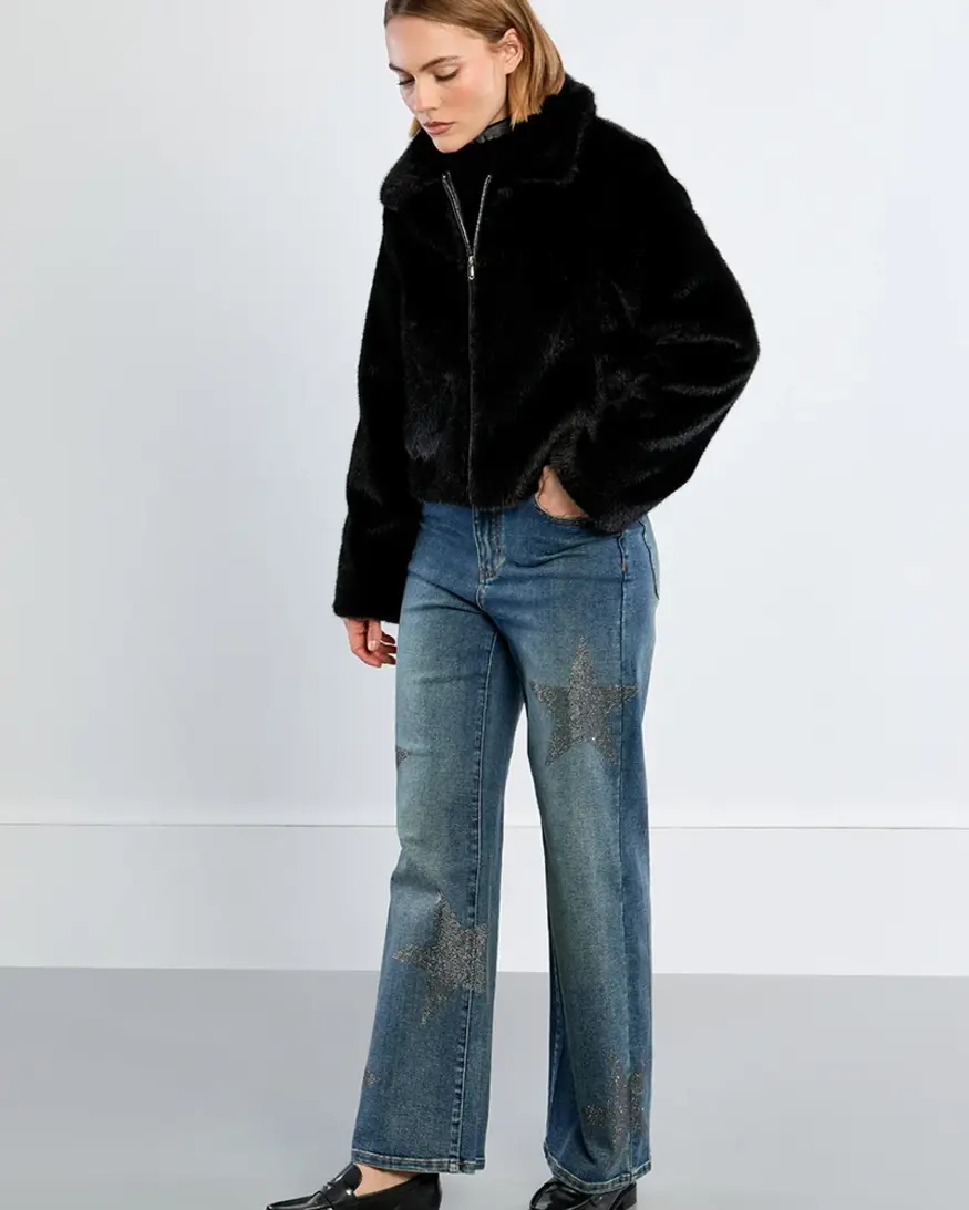 Molly Bracken Audrey Faux Fur Jacket