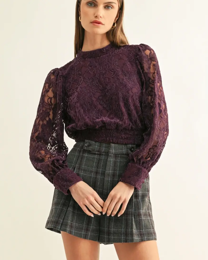 Adelyn Rae Myla Mock Neck LS