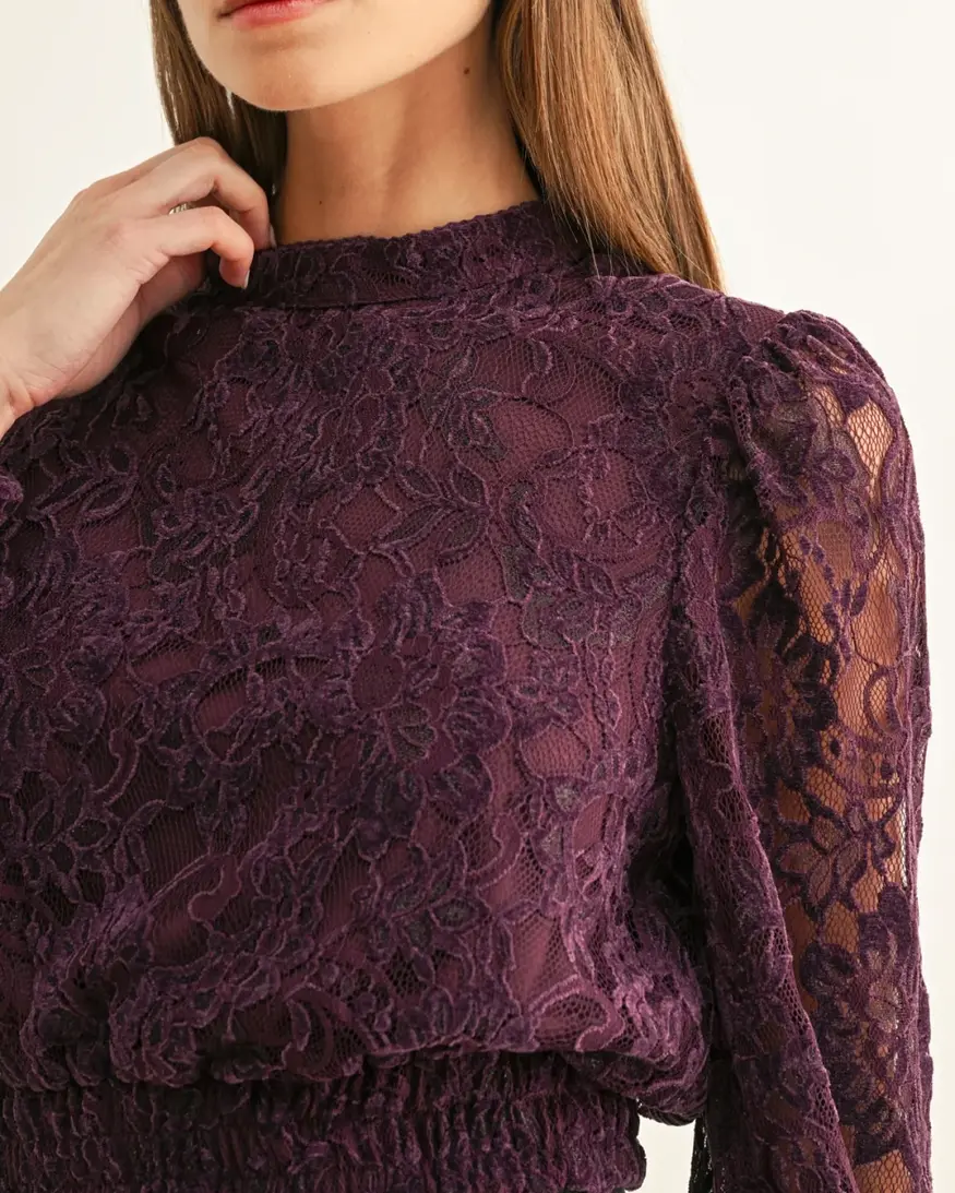 Adelyn Rae Myla Mock Neck LS