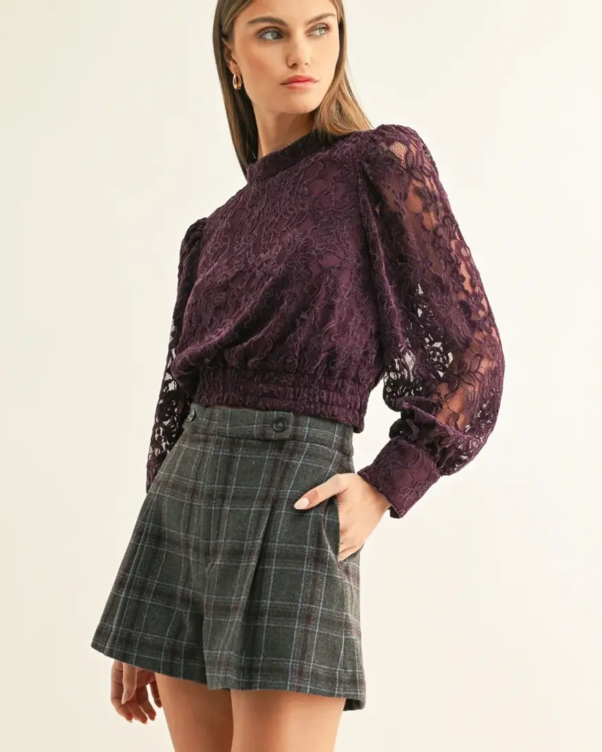 Adelyn Rae Myla Mock Neck LS