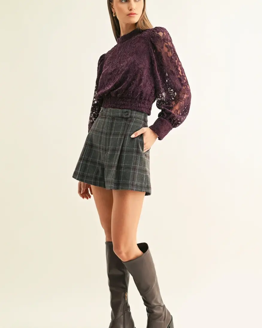 Adelyn Rae Myla Mock Neck LS
