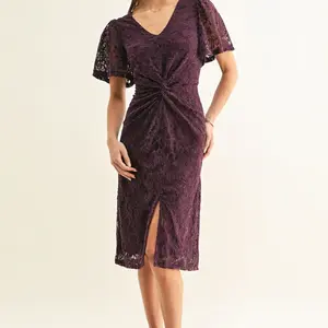 Adelyn Rae Olivia Twist Front Midi