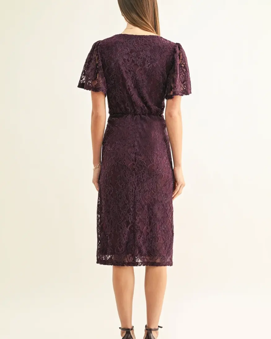 Adelyn Rae Olivia Twist Front Midi