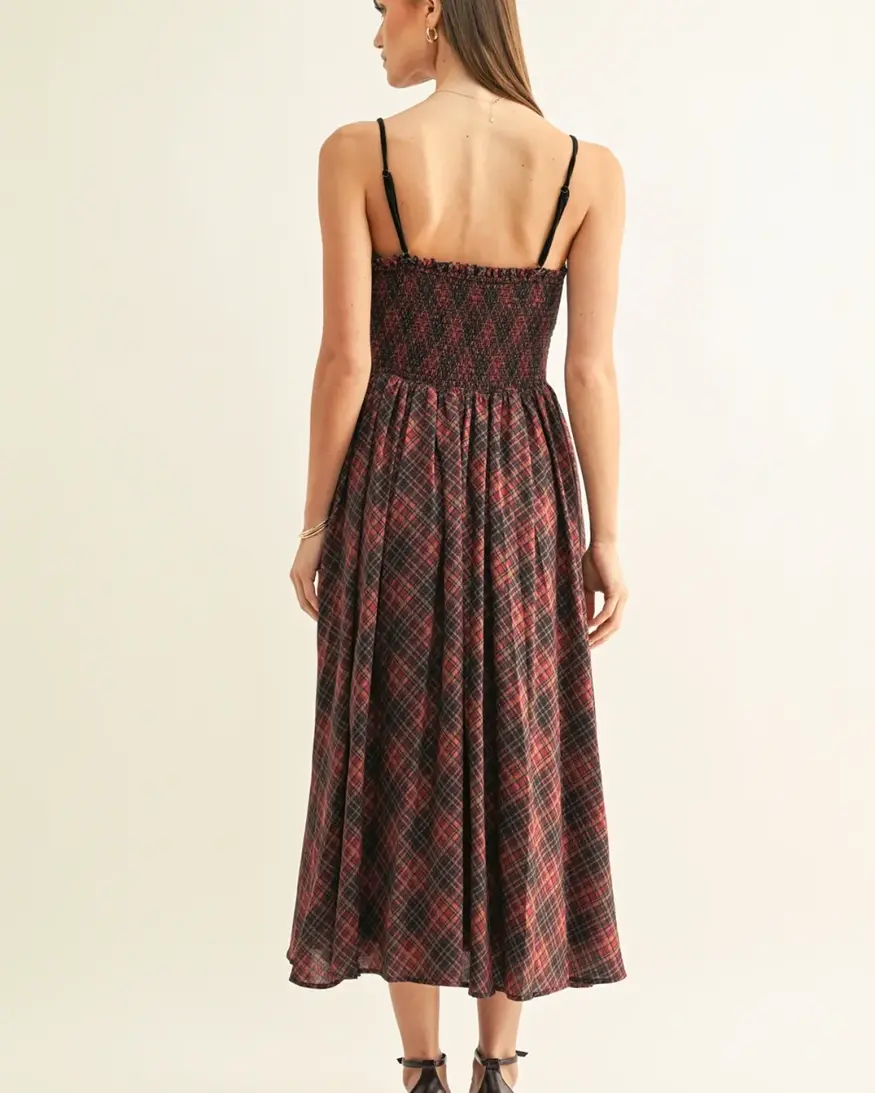 Adelyn Rae Amelia Contrast Pleat Midi
