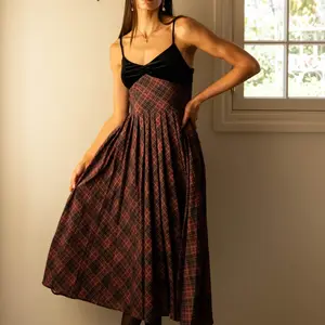 Adelyn Rae Amelia Contrast Pleat Midi