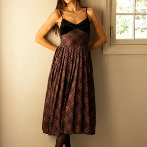 Adelyn Rae Amelia Contrast Pleat Midi