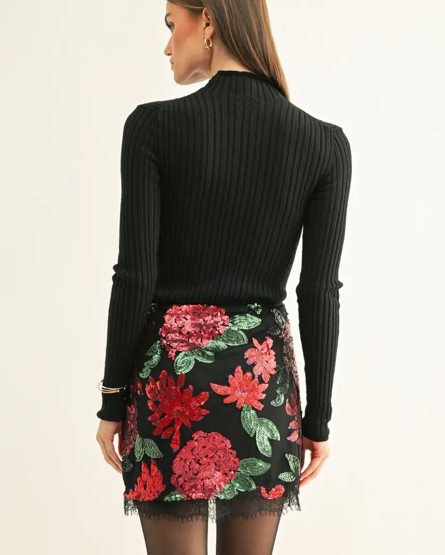 Adelyn Rae Brynlee Sequin Mini Skirt