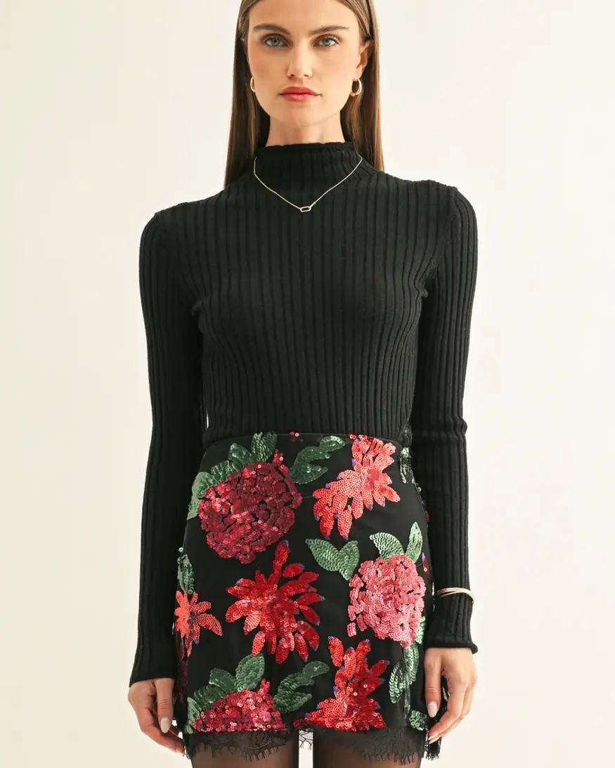 Adelyn Rae Brynlee Sequin Mini Skirt