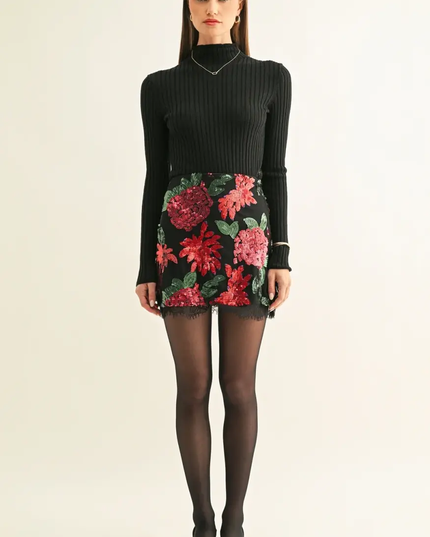 Adelyn Rae Brynlee Sequin Mini Skirt