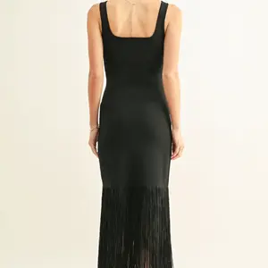 Adelyn Rae Armani Sparkle Fringe Maxi
