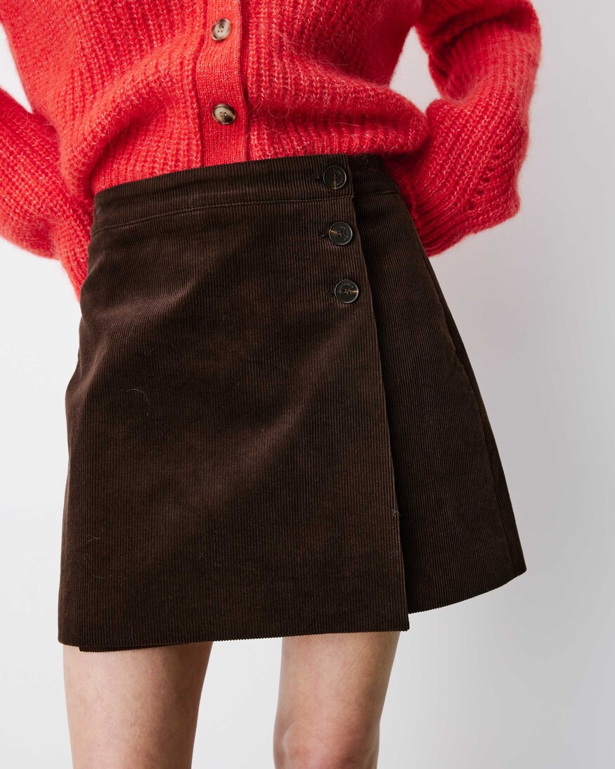 Grace & Mila Adele Wrap Mini Skirt