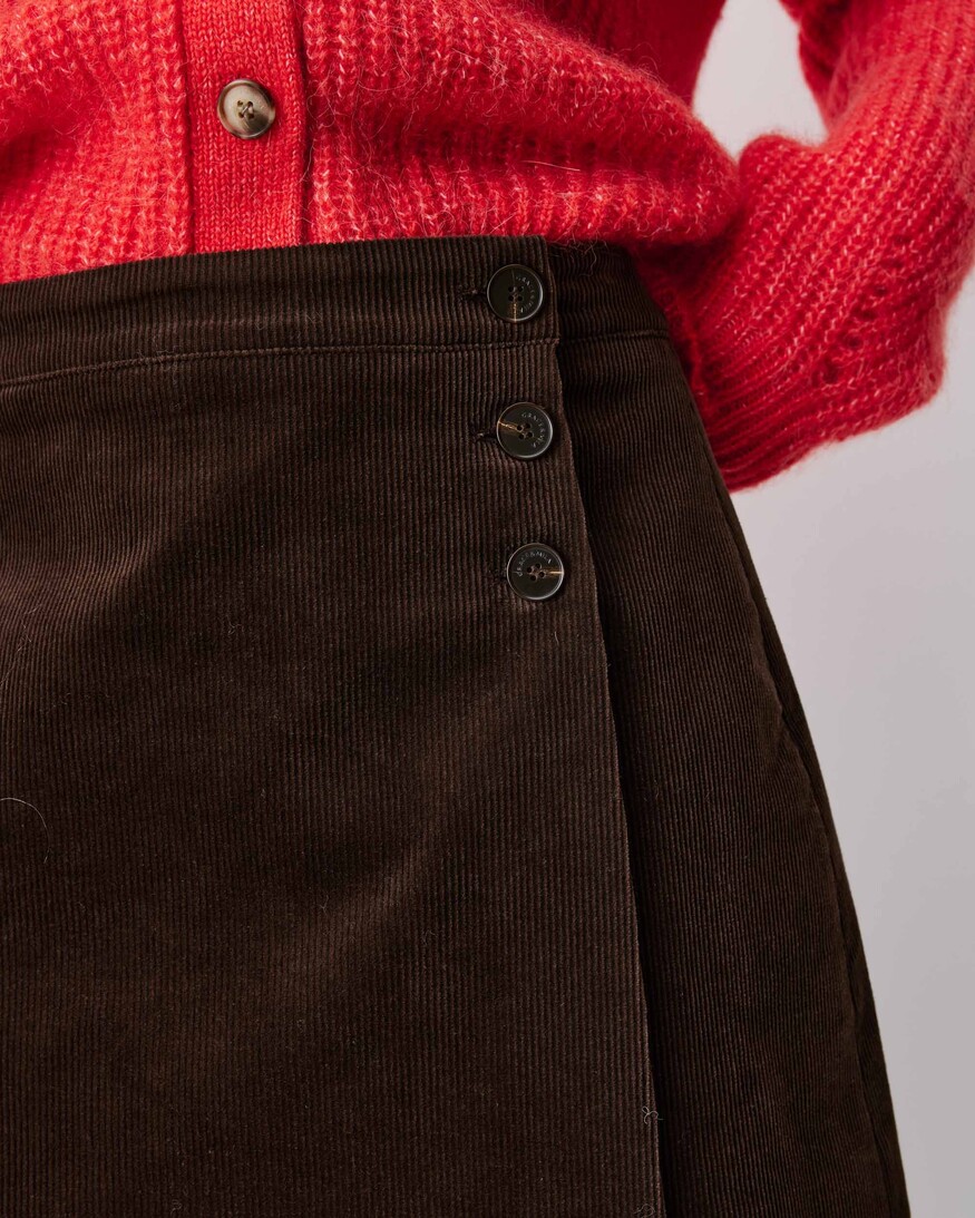 Grace & Mila Adele Wrap Mini Skirt