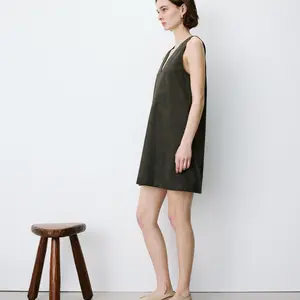 Grace & Mila Anaya Suede V-Neck Mini