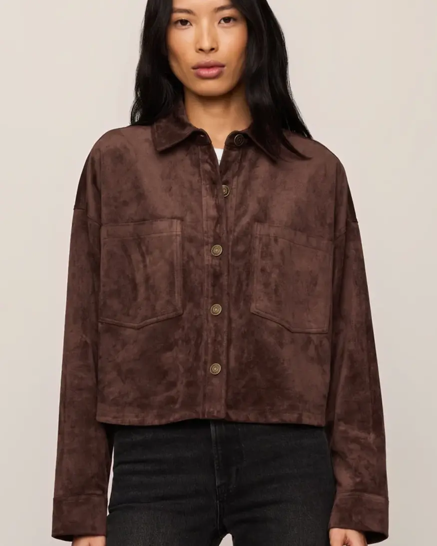 Z-Supply All Day Cropped Suede Jkt