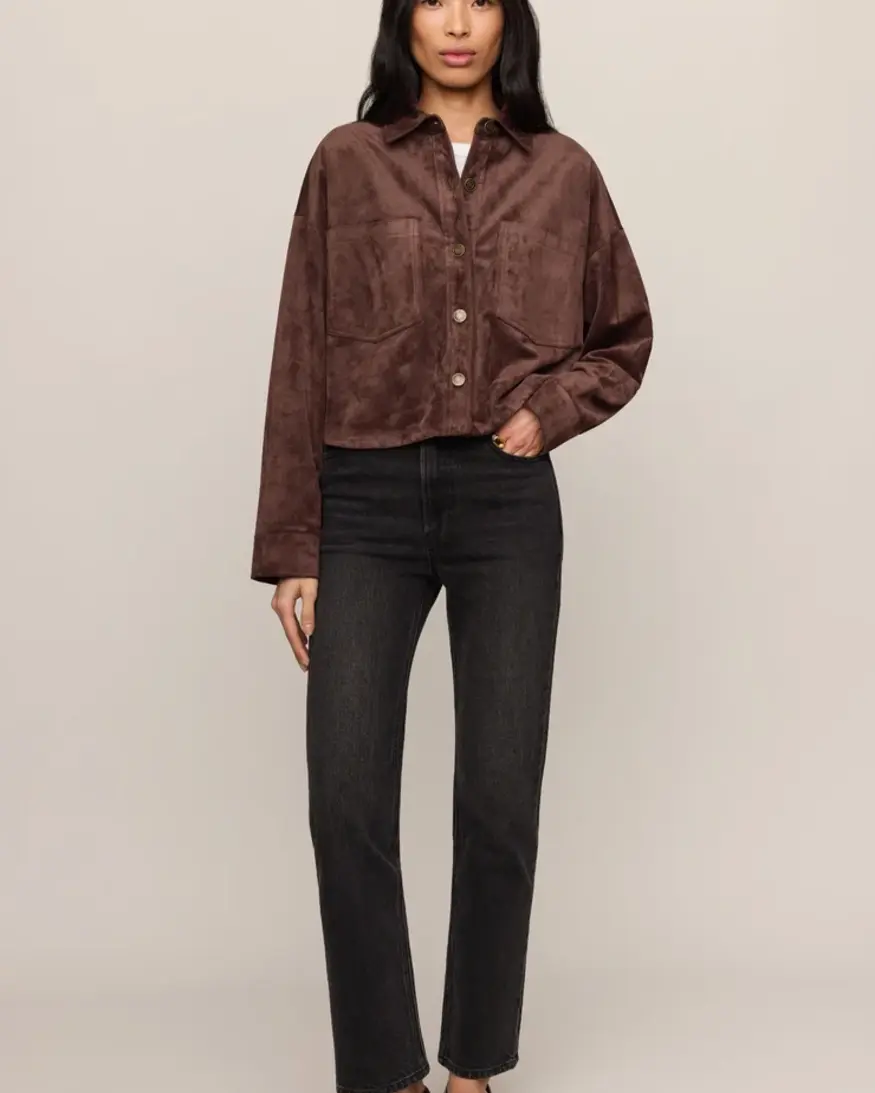 Z-Supply All Day Cropped Suede Jkt