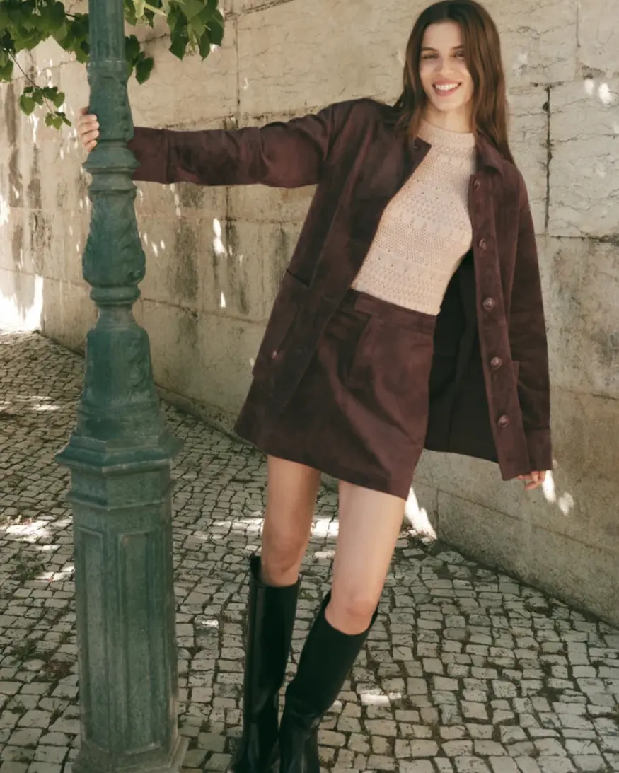 Z-Supply Perri Suede Mini Skirt