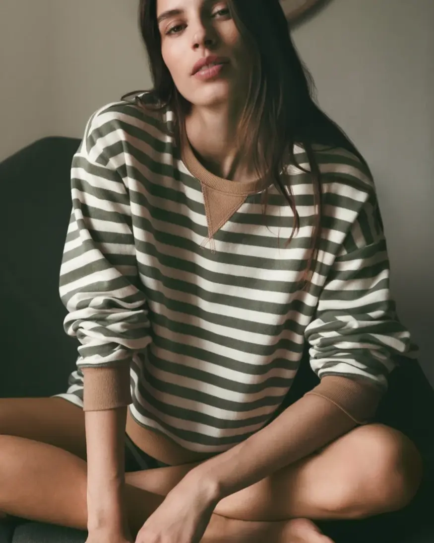 Z-Supply Low Key Stripe Sweatshirt