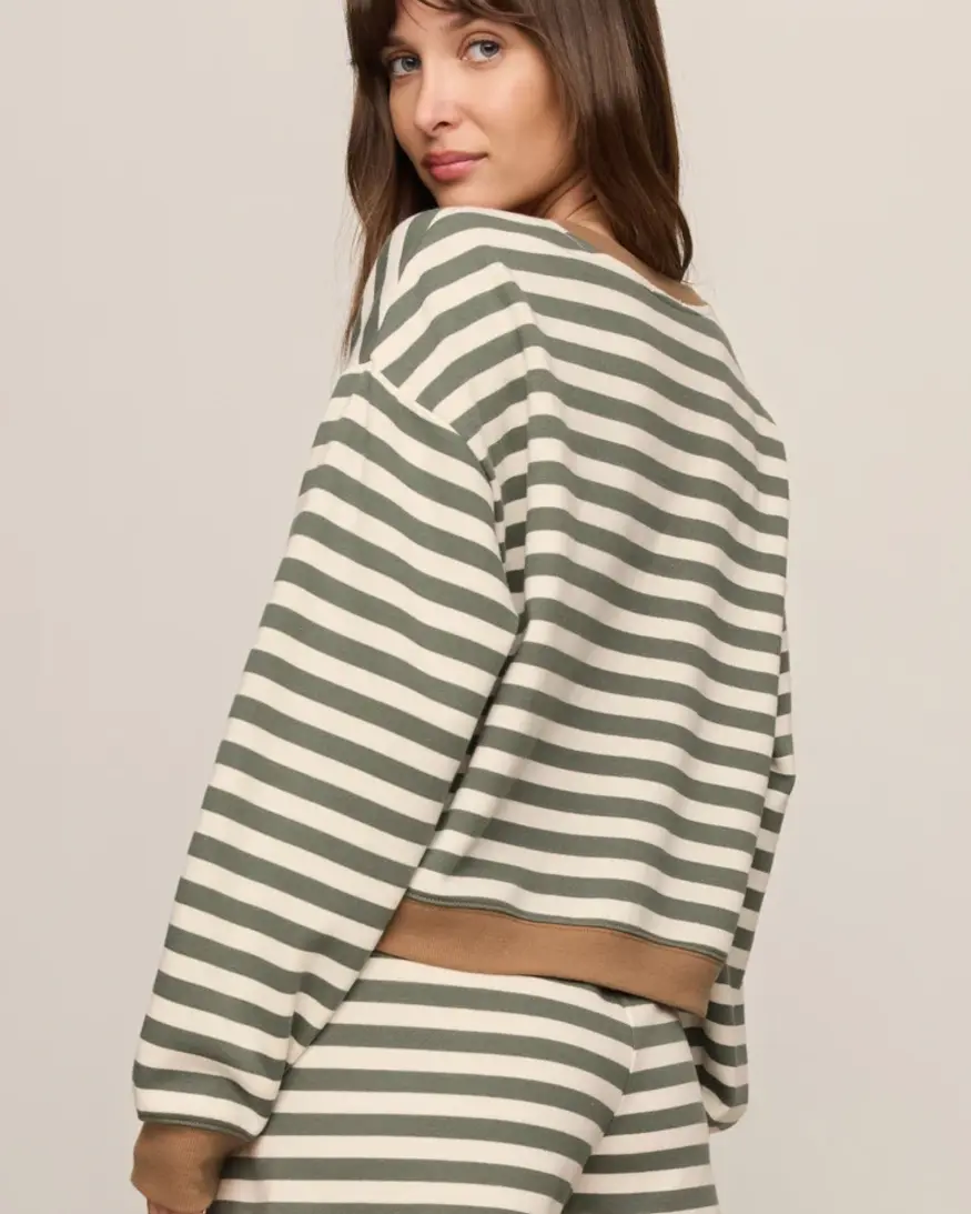 Z-Supply Low Key Stripe Sweatshirt