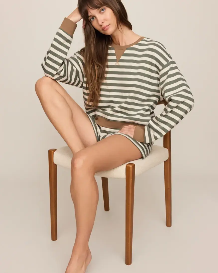 Z-Supply Low Key Stripe Sweatshirt