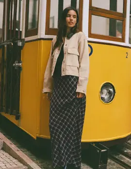 Z-Supply Europa Plaid Maxi Skirt