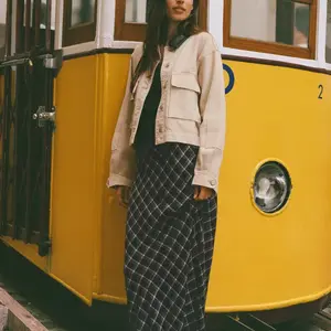 Z-Supply Europa Plaid Maxi Skirt