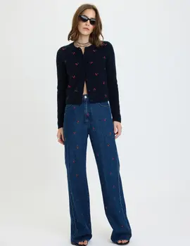 DAZE Far Out HR Wide Leg - Cherry