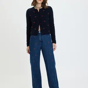 DAZE Far Out HR Wide Leg - Cherry