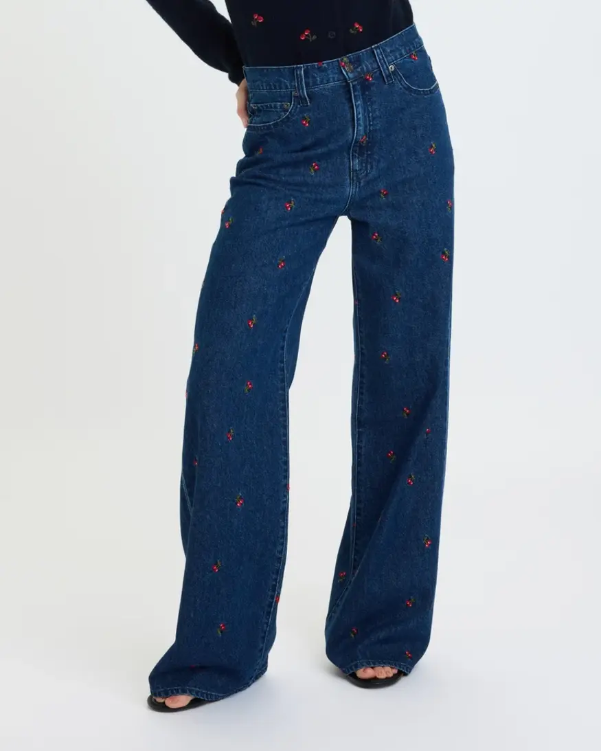DAZE Far Out HR Wide Leg - Cherry