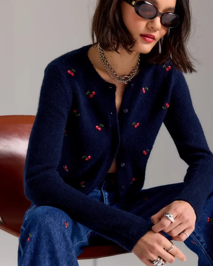 DAZE Muse Embroidered Cardi