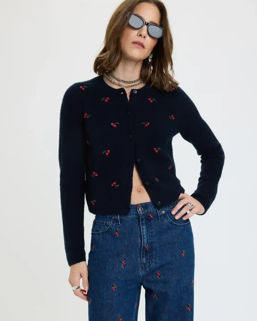 DAZE Muse Embroidered Cardi