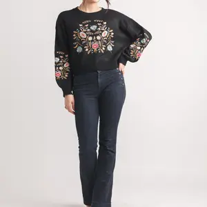 Papillon Tinsley Floral Emb Sweater