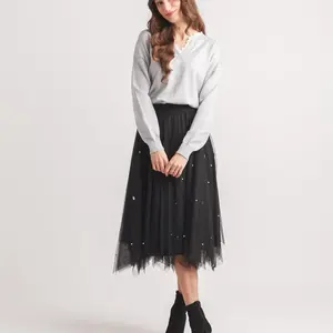Papillon Tabitha Lace Trim Sweater