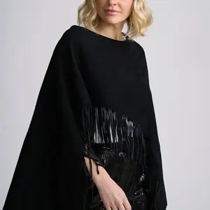 Mauritius Paige Suede Fringe Poncho