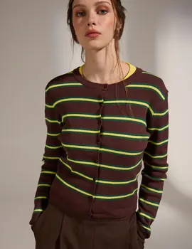 Deluc Rainbow Striped Cardi