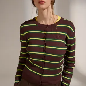 Deluc Rainbow Striped Cardi