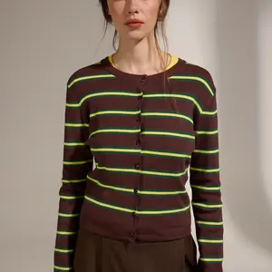 Deluc Rainbow Striped Cardi