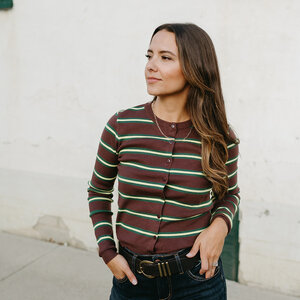 Deluc Rainbow Striped Cardi