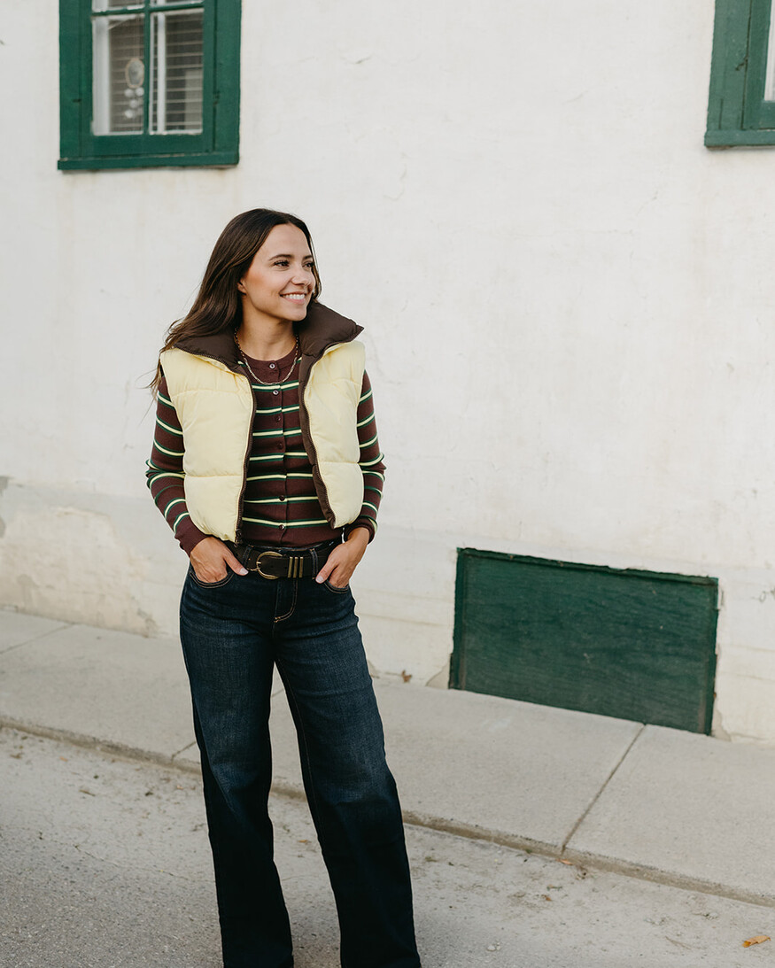 Deluc Rainbow Striped Cardi