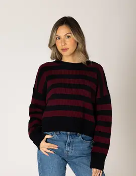 Lyla & Lux Bobby Cotton Stripe Knit
