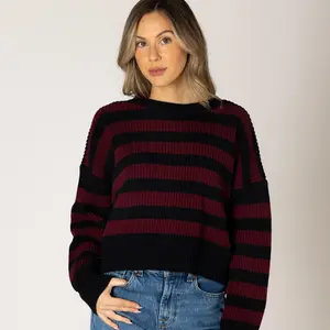Lyla & Lux Bobby Cotton Stripe Knit
