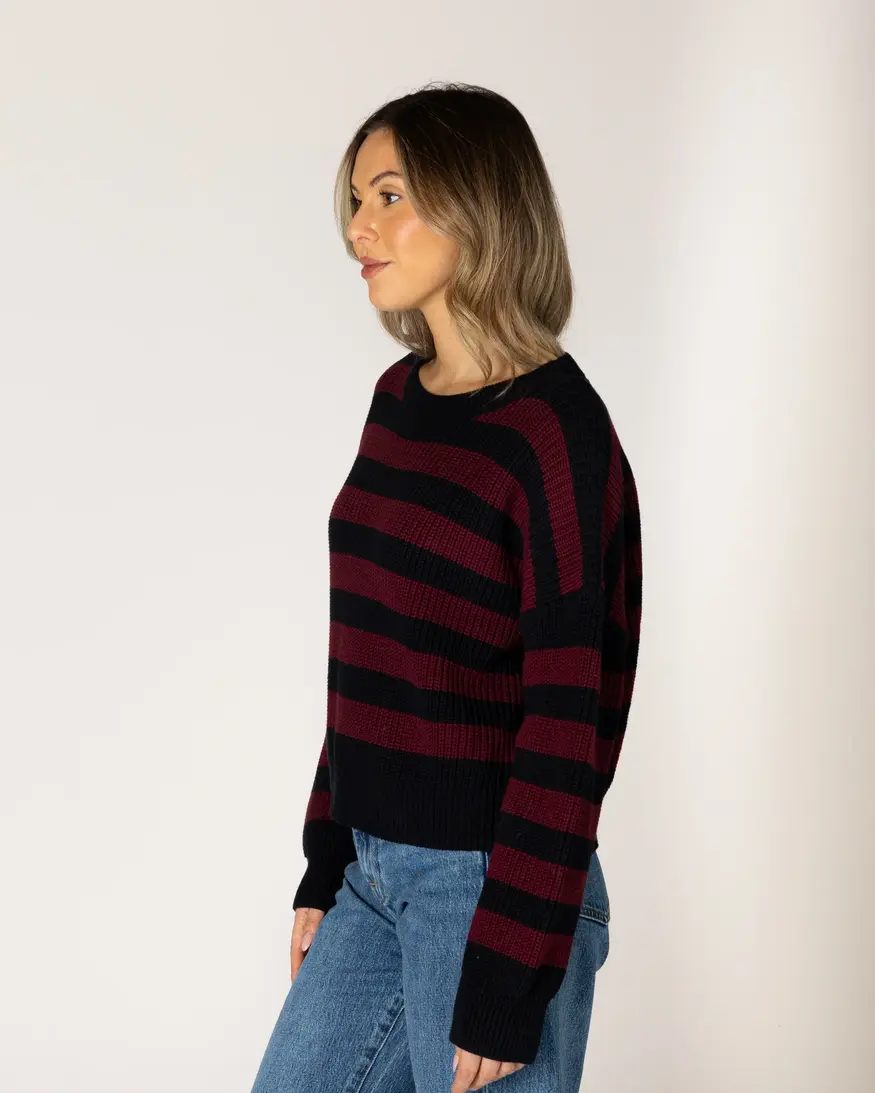 Lyla & Lux Bobby Cotton Stripe Knit