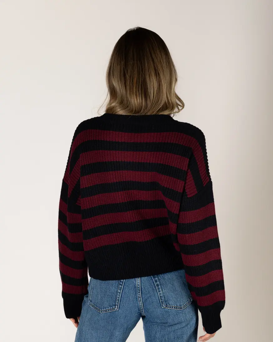 Lyla & Lux Bobby Cotton Stripe Knit