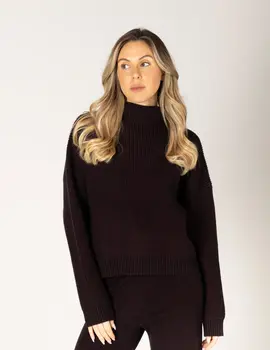 Lyla & Lux Evolet Mock Neck Knit