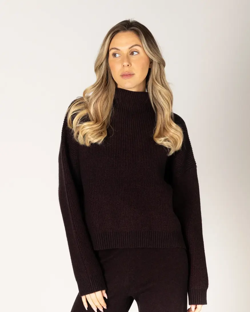 Lyla & Lux Evolet Mock Neck Knit