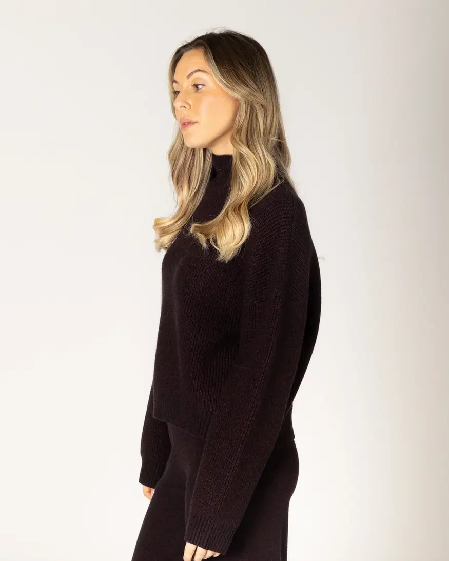 Lyla & Lux Evolet Mock Neck Knit