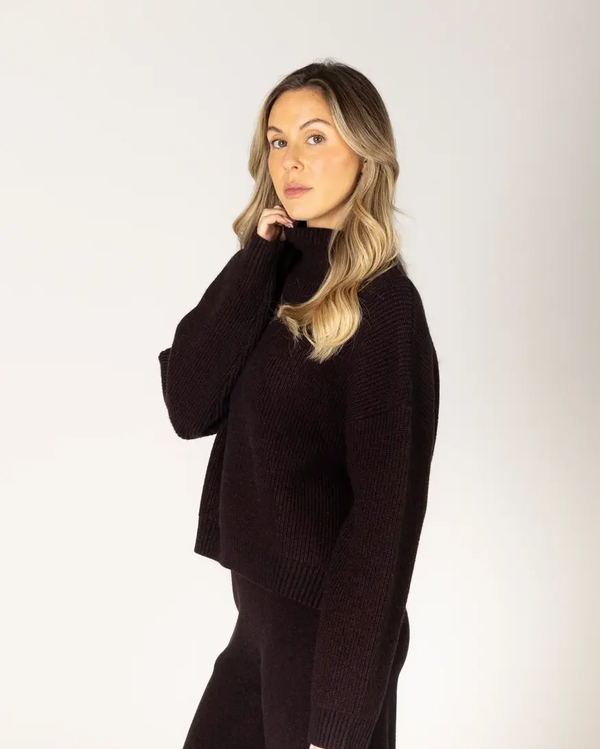 Lyla & Lux Evolet Mock Neck Knit