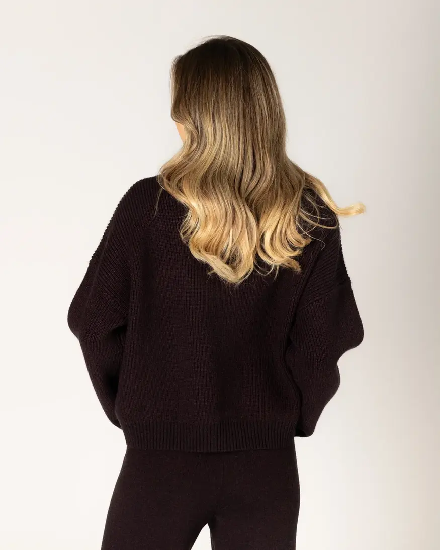 Lyla & Lux Evolet Mock Neck Knit