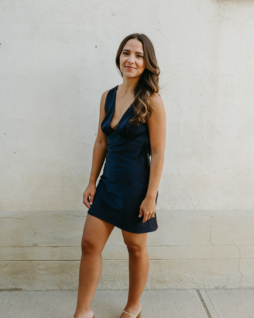 Lulus Liora V-Neck Mini Dress