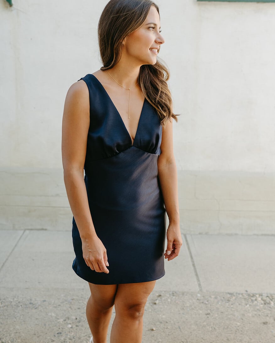 Lulus Liora V-Neck Mini Dress